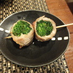 阿うん 博多串焼きの店 - 小ネギ巻き