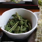 ペンション はなのや - こごみのじゅうねん味噌和え