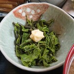 ペンション はなのや - こごみのマヨ和え