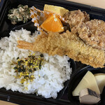 Shunsensakaba Mantenya - 日替わり　鶏唐揚げとエビフライ