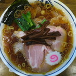 生姜醤油専門 我武者羅 - 生姜醤油ラーメン＋チャーシュー/アップ