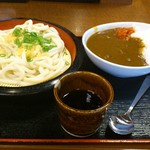 釜や本舗 - ざる大盛+カレーライス　　　６００円　　　