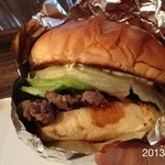 淡路島バーガー - 2013.7.28(日)17時半　ヨットレースの帰りに○西さんと(^^♪
