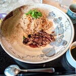 東条の森カントリークラブ 東条コースレストラン - ガーリックライスロースステーキ添え（photo by TRICKSTER10）