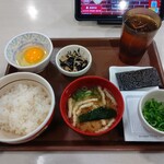 Sukiya - 納豆たまかけ朝食（ごはんミニ）［クーポン利用で330円→270円］