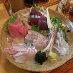 味の店 乃だや - 刺身盛り合わせ