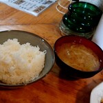 くっきんぐ - セットのライスとお味噌汁