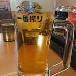 日高屋 - キリン一番搾り生ビール(中)