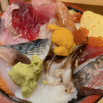 Sushi Masa - ゴチャマンちらし寿司　マグロ、ウニ、イカ等