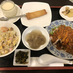 一輩子吉華 - 棒棒鶏セット　ご飯→チャーハン✨