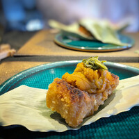 日本料理 TOBIUME - ◆海味「ささやき」・・甘鯛（門司）、葉山葵、紫雲丹(岩屋）