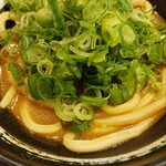 香の川製麺 - 青ネギ投入