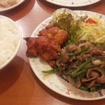 大阪王将 - ジンギスカン定食（ご飯大盛り
            ）