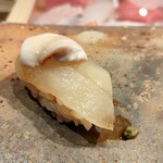 鮨なかもと - くえ肝のせ