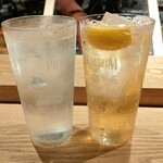 鮨なかもと - 角ハイボールとプレーンチューハイ