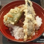 手打そば・天ぷら いいだや - ランチセットの野菜天丼