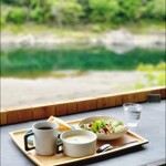 kawara cafe slow green - あさりのクラムチャウダーセット/1680円