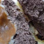 酒田木村屋 - 抹茶あずき断面(*´д｀*)