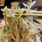 麺座ぎん - ぎん特製油そば麺アップ