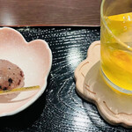 宿中屋 - ウェルカムスイーツ、ドリンク