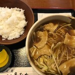 Sobadokoro Tanaka - カレー蕎麦と白ご飯