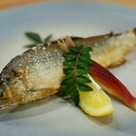 寿し鶴寿庵 - 鮎の塩焼き