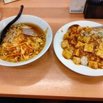 Bishokuken - 【2023.4.26(水)ラーメンセット(ネギラーメン＋麻婆豆腐丼)869円