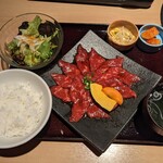 焼肉あぐり新田庵 - ロース定食（ご飯少なめ）　1,480円