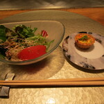 Teppanyaki Shiro Ya Ginza Tei - 前菜とサラダ