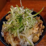 俺の中華たなか家 - 禁断♥️の「背脂飯」をアップでパチリ♯