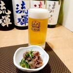 かきと旬菜雅叙園 - ビール 520円