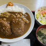 とんかつ ことぶき - 日替わり定食-コロッケカレー ¥940-