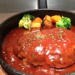 Radhisshusebun - 鉄板Dishで食べたハンバーグセット680円