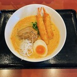 らーめん一作 - 【濃厚魚介鶏soba赤　1100円】