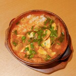 Seafood jjigae soup