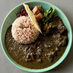 Spice curry mokuromi - ラムと黒胡麻のキーマ（ダブル）