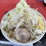 ラーメン もっけだの - 『ラーメンニンニク野菜マシマシ+ネギ』
