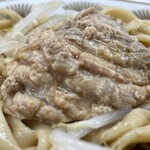 ラーメン もっけだの - 『ラーメンニンニク野菜マシマシ+ネギ』の豚