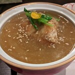 賛飲家 - 蓮根饅頭　わさびあんかけ