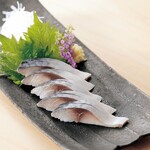 Shimesaba sashimi