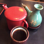 手打 神代そば - 蕎麦湯