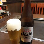 鉄板焼 えびす屋 - 瓶ビール（アサヒスーパードライ）