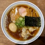 らぁ麺 すぎ本 - 醤油味玉らぁ麺+ワンタン