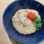 うどん 慎 - 温しょうゆ、バター、ペッパー、温泉卵、めんたいこ