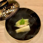 川田 - 2023.3.  海老真薯のお椀