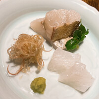 温石 - お造りの二点盛り