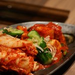 幸楽苑 - キムチ盛り合わせ（￥８５０）甘いけど後から辛いタイプです。