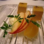 神楽坂 フレンチレストラン ラリアンス - ②桃とマスカルポーネのアップ