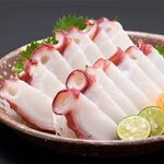 Octopus sashimi