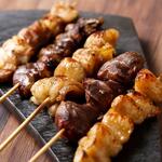 Assortment of 5 types of skewers